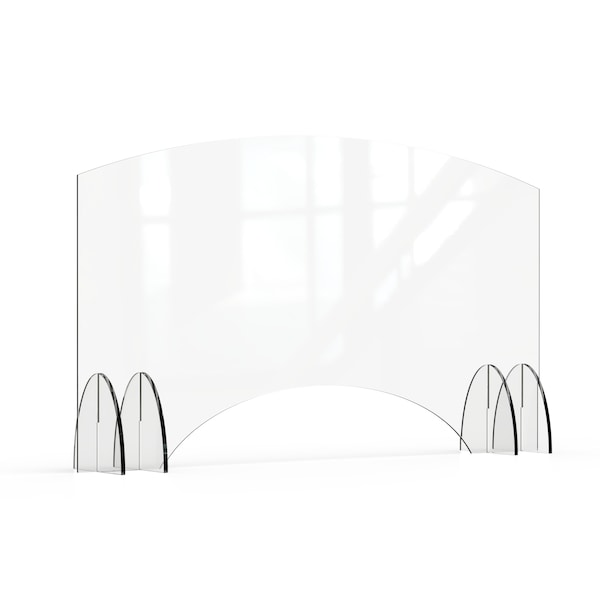 Rosseto Serving Solutions Avant Guarde 48x28 Acrylic Sneeze Guard with Pass-Through Window, 1 EA AG012 - main